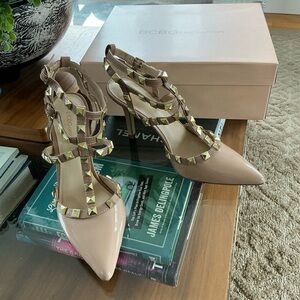 BCBGeneration Women's Beige Studded Heels